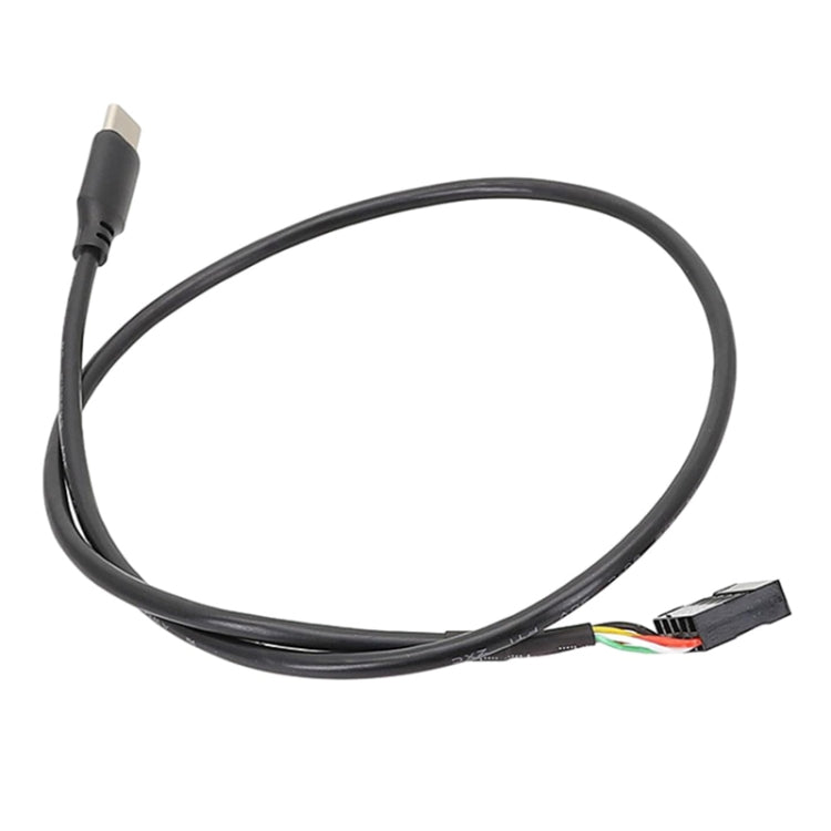Motherboard USB 9Pin To Type-C Straight Data Double Shielded Cable, 50cm Straight – Durable Build, Easy to Use