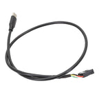Motherboard USB 9Pin To Type-C Straight Data Double Shielded Cable, 50cm Straight – Durable Build, Easy to Use