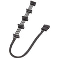 18AWG Large 4Pin Sleeve Grid 1 To 5 SATA Hard Drive Cage Cable, 40cm 4Pin 1 To 5 – Durable Build, Easy to Use 40cm 4Pin 1 To 5