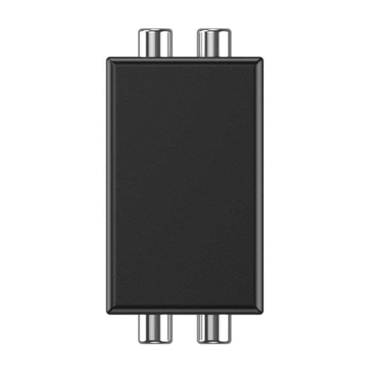 RCA Audio Ground Loop Isolator Anti-Interference Noise Reducer Eliminate Current Sound Bluetooth Receiver, Square, Ellipse Square