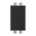 RCA Audio Ground Loop Isolator Anti-Interference Noise Reducer Eliminate Current Sound Bluetooth Receiver, Square, Ellipse Square