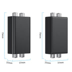 RCA Audio Ground Loop Isolator Anti-Interference Noise Reducer Eliminate Current Sound Bluetooth Receiver, Square, Ellipse