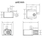 DC12V Micro Brushless Cold Water Circulating Fountain Water Pump, QR50C – Waterproof