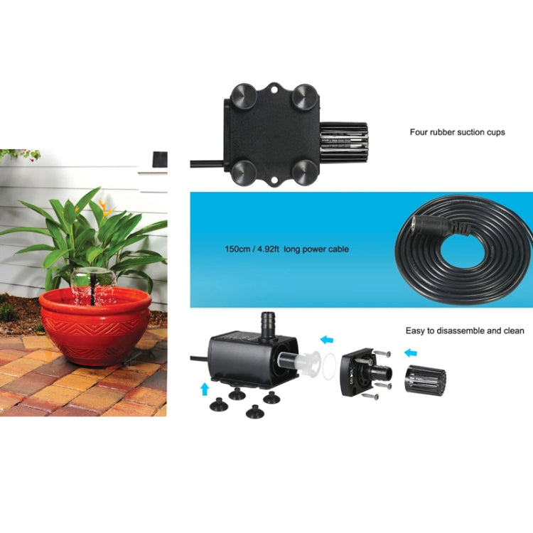DC12V Micro Brushless Cold Water Circulating Fountain Water Pump, QR50C – Waterproof