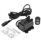 DC12V Micro Brushless Cold Water Circulating Fountain Water Pump, QR50C – Waterproof