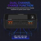 ToolkitRC M6DAC Dual Way Aeromodelling Drone Li-Po Battery Balance Charger, M6DAC – TPU