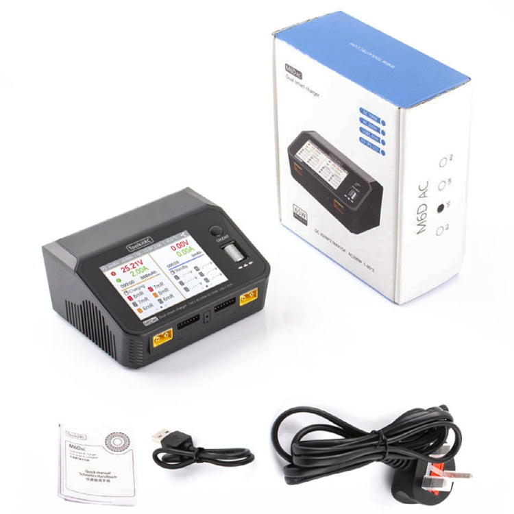 ToolkitRC M6DAC Dual Way Aeromodelling Drone Li-Po Battery Balance Charger, M6DAC – TPU