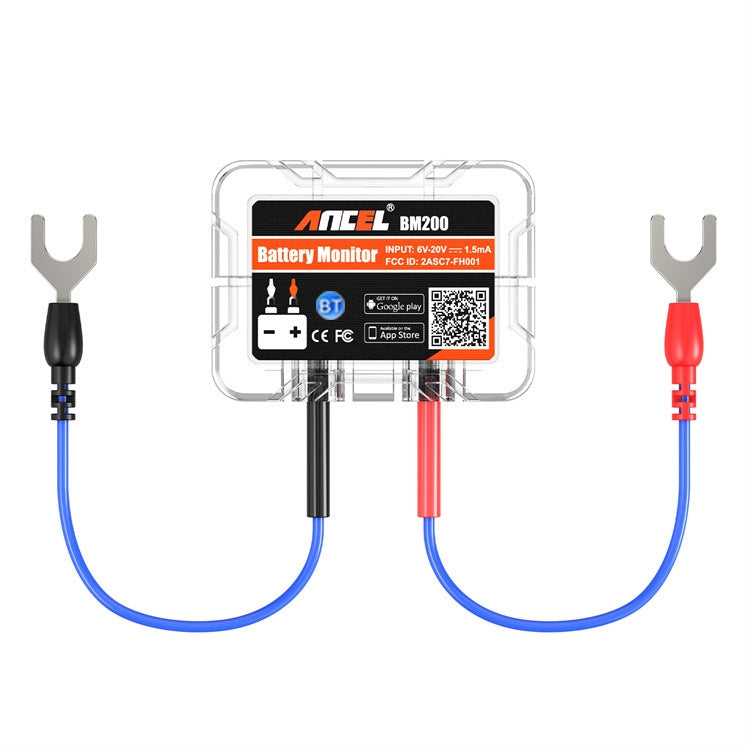 ANCEL BM200 12V Bluetooth 4.2 Car Battery Analysis and Detection Tool Battery Tester, BM200 – Waterproof, Bluetooth BM200