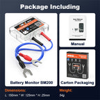 ANCEL BM200 12V Bluetooth 4.2 Car Battery Analysis and Detection Tool Battery Tester, BM200 – Waterproof, Bluetooth