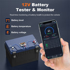 ANCEL BM200 12V Bluetooth 4.2 Car Battery Analysis and Detection Tool Battery Tester, BM200 – Waterproof, Bluetooth