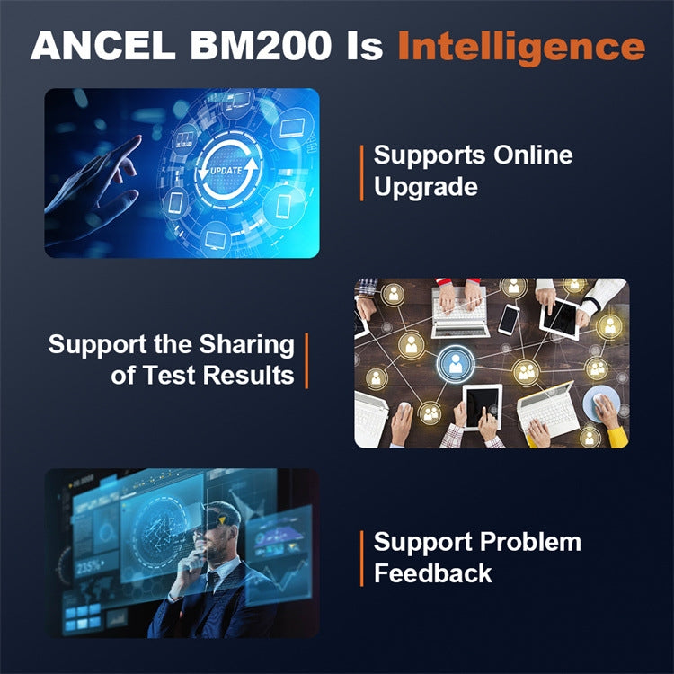 ANCEL BM200 12V Bluetooth 4.2 Car Battery Analysis and Detection Tool Battery Tester, BM200 – Waterproof, Bluetooth