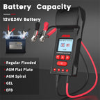 ANCEL 12V/24V Printer-Type Car Battery Tester Battery Power CCA Internal Resistance Life Detector, BST600 – Durable Build, Easy to Use