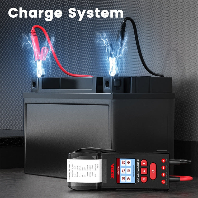 ANCEL 12V/24V Printer-Type Car Battery Tester Battery Power CCA Internal Resistance Life Detector, BST600 – Durable Build, Easy to Use