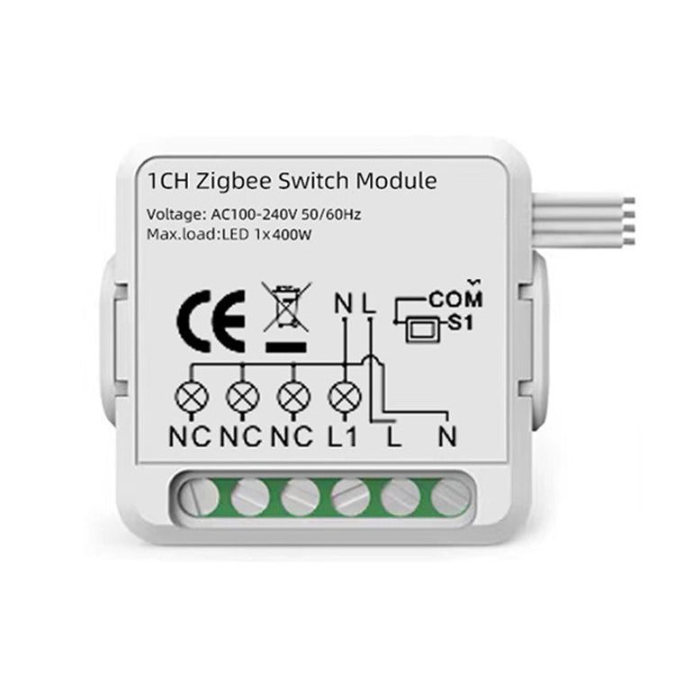 Smart Switch Module For Alexa / Google Home / Tuya Smart Life APP, 1CH WiFi, 2CH WiFi, 3CH WiFi, 4CH WiFi, 1CH Zigbee, 2CH Zigbee, 3CH Zigbee, 4CH Zigbee – Durable Build, Easy to Use 1CH Zigbee
