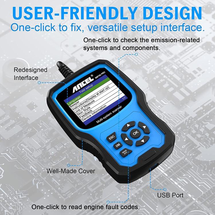 ANCEL BM700 Upgraded Version For BMW Full System Diagnostic OBDII Tester Maintenance And Resetting Repair Tools, BM700 Upgraded Version – Durable Build, Easy to Use