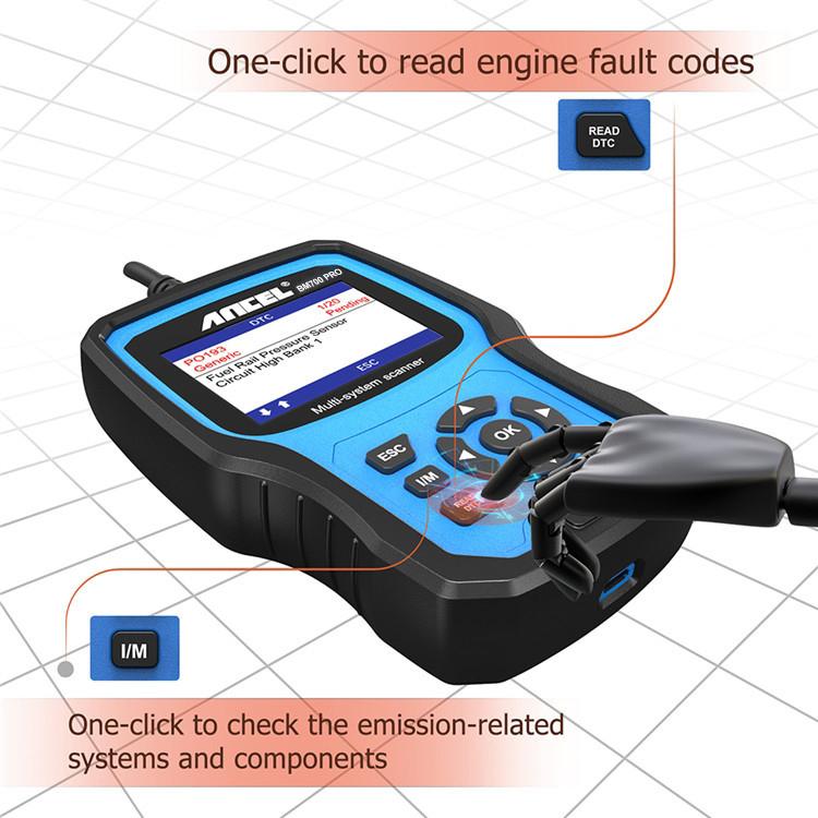 ANCEL BM700 Upgraded Version For BMW Full System Diagnostic OBDII Tester Maintenance And Resetting Repair Tools, BM700 Upgraded Version – Durable Build, Easy to Use