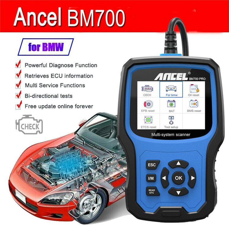 ANCEL BM700 Upgraded Version For BMW Full System Diagnostic OBDII Tester Maintenance And Resetting Repair Tools, BM700 Upgraded Version – Durable Build, Easy to Use