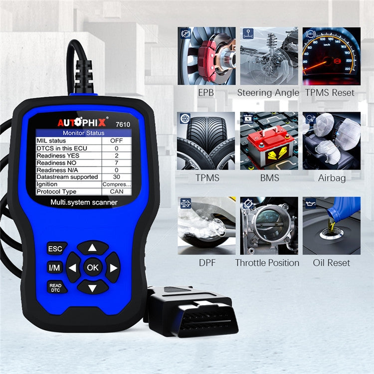AUTOPHIX 7610 OBD2 Scan Diagnostic Tool Full System Maintenance And Repair Detector, 7610 – Durable Build, Easy to Use