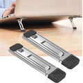 2pcs Invisible Cooling Stand Heightening Pad For Laptop & Smartphones & Tablet, 110034 Light Gray – Aluminum Alloy 110034 Light Gray
