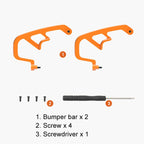 For DJI Avata 2 RCSTQ Aluminum Alloy Flying Machine Lens Collision Protection Bar, Protection Bar (Red), Protection Bar (Orange)