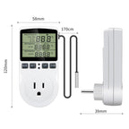 Intelligent Digital Thermostat Countdown Temperature Control Switch Socket Timing Temperature Controller, US Plug