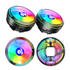 LED Colorful Light 4Pin Cooler Desktop CPU Cooling Fan, Ice Blade W120 – TPU