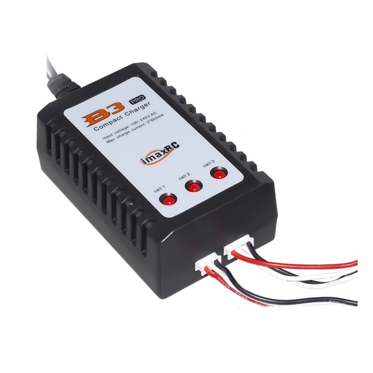 ImaxRC 7.4V/11.1V 2S/3S Model Aircraft Drone Lithium Battery Intelligent Balance Charger, US Plug – Aluminum Alloy, TPU