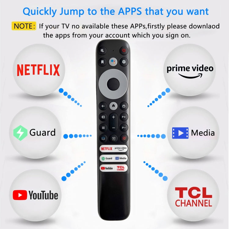 For TCL FMR1 Infrared Smart TV Remote Control – Durable Build, Easy to Use