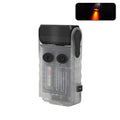 V20 Portable Keychain Light Rechargeable Bright Mini Flashlight White Red Light
