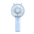 Mini USB Handheld Fan Rechargeable Portable Desktop Phone Holder Light Blue