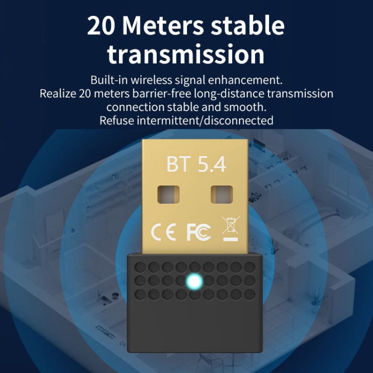 USB Bluetooth 5.4 Adapter Transmitter Receiver Bluetooth Audio PC Adapter, Bluetooth 5.4 – Bluetooth
