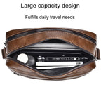 WEIXIER D523 Men Large Capacity Crossbody Single Shoulder Bag Casual PU Messenger Handbag