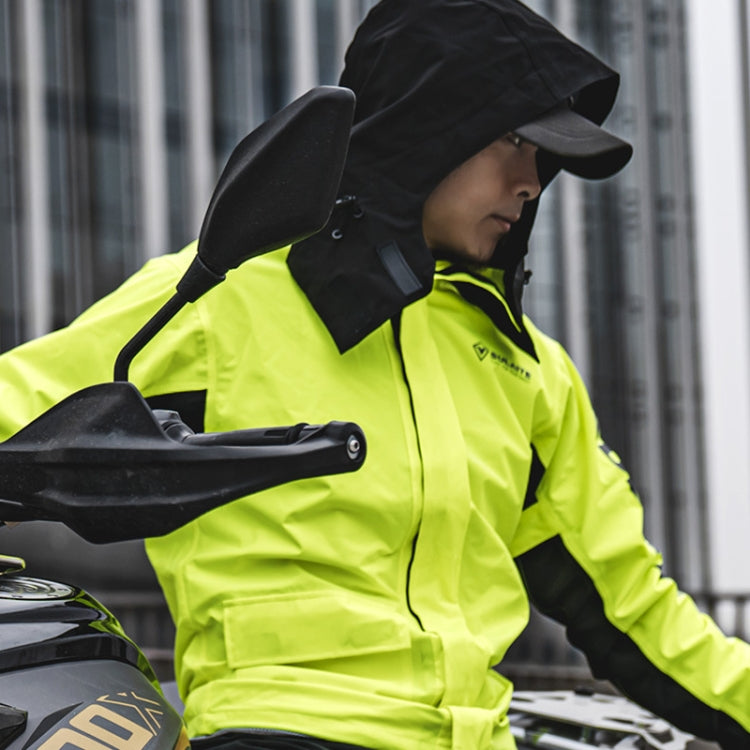 SULAITE Outdoor Motorcycle Riding Full Body Split Raincoat Suit, L, XL, XXL, XXXL, M – Waterproof, Wear-resistant, TPU