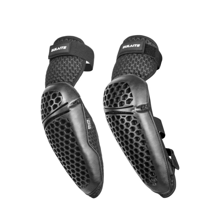 SULAITE Cycling Honeycomb Breathable Heat Dissipation Motorcycle Adjustable Protective Gear, 2pcs /Set Knee Pads, 2pcs /Set Elbow Pads, 4pcs /Set Knee Elbow Pads – Durable Build, Easy to Use 2pcs Set Elbow Pads
