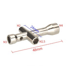 3D Printer Cross Wrench Mini Socket M2/M2.5/M3/M4 Screw Nut Tool, 2pcs
