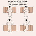 Baby Shape Correcting Fixed Millet Pillow Infant Heads Shape Rectifying Stationary Cushion, Fairy Tale World, Happy Bear, Forest Kingdom, Dinosaurs, Pink Forest, Green Forest