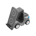 T20S 3-In-1 15W Small Forklift-Shaped Desktop Wireless Charger With LED Atmosphere Light Gray