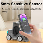T20S 3-In-1 15W Small Forklift-Shaped Desktop Wireless Charger With LED Atmosphere Light