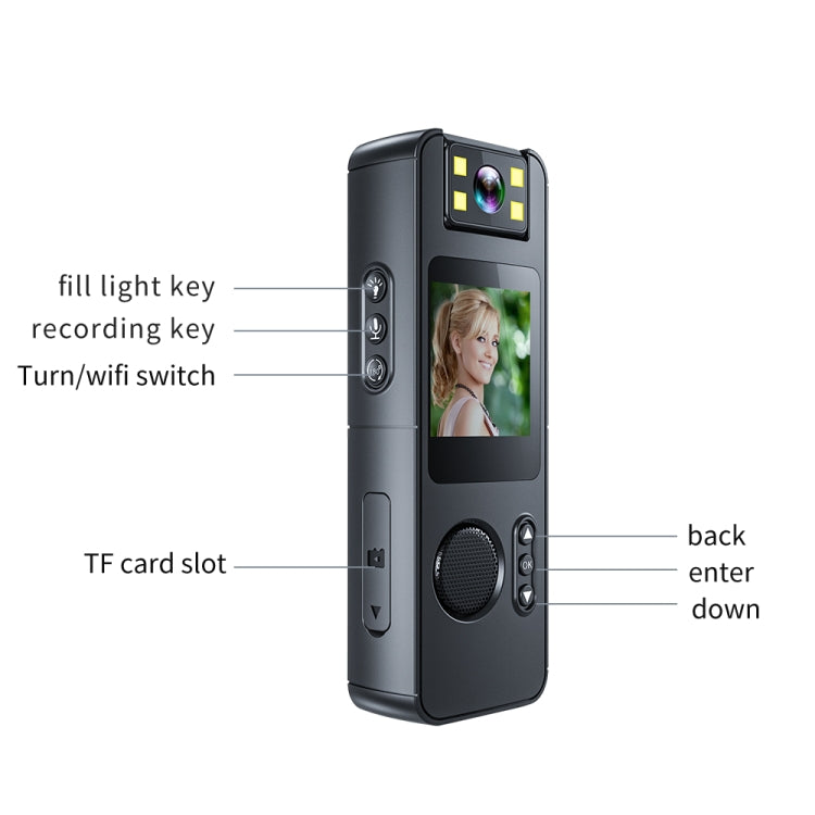 High-Definition Night Vision Portable Outdoor Sports Recorder Camera, CS11 – Durable Build, Easy to Use