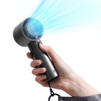 JisuLife FA53 Pro 1 High-speed Powerful Cooling Handheld Small Fan Mini Portable USB Rechargeable Desktop Fan Dark Gray