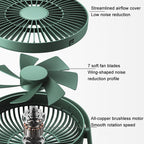 JisuLife FA19 4000mAh Wireless Rechargeable Desktop Mini Fan Silent Portable Fan