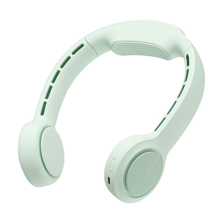 JisuLife FA31 USB Rechargeable Hanging Neck Mini Fan Bladeless Cooling Outdoor High Wind Power Electric Fan Mint Green