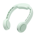 JisuLife FA31 USB Rechargeable Hanging Neck Mini Fan Bladeless Cooling Outdoor High Wind Power Electric Fan Mint Green