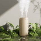 JisuLife HU16 Desktop Dual Mist Ports Humidifier, White Rechargeable, White Plug-in