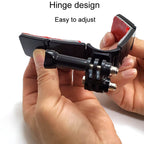 TUYU Motorcycle Integrated Hinged Helmet Chin Sports Camera Mounting Bracket, With 2 Stickers, With 4 Stickers