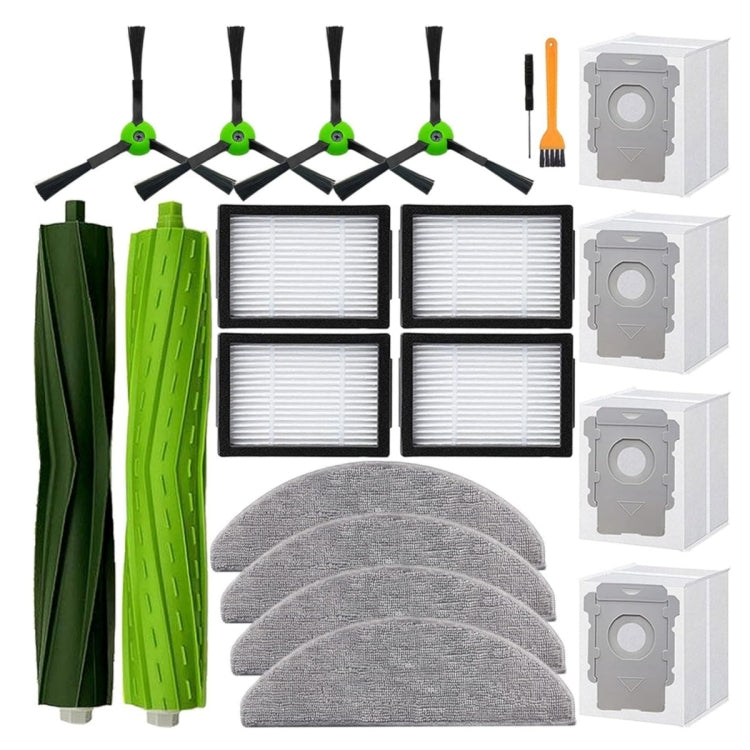 For iRobot Roomba Combo i5 / i5+ / j5 / j5+ Robot Vacuum And Mop Replacement Parts, Kit, Main Brush, Filter, 2pcs Edge Brush, Dust Bag, Mop Pad – Durable Build, Easy to Use Kit