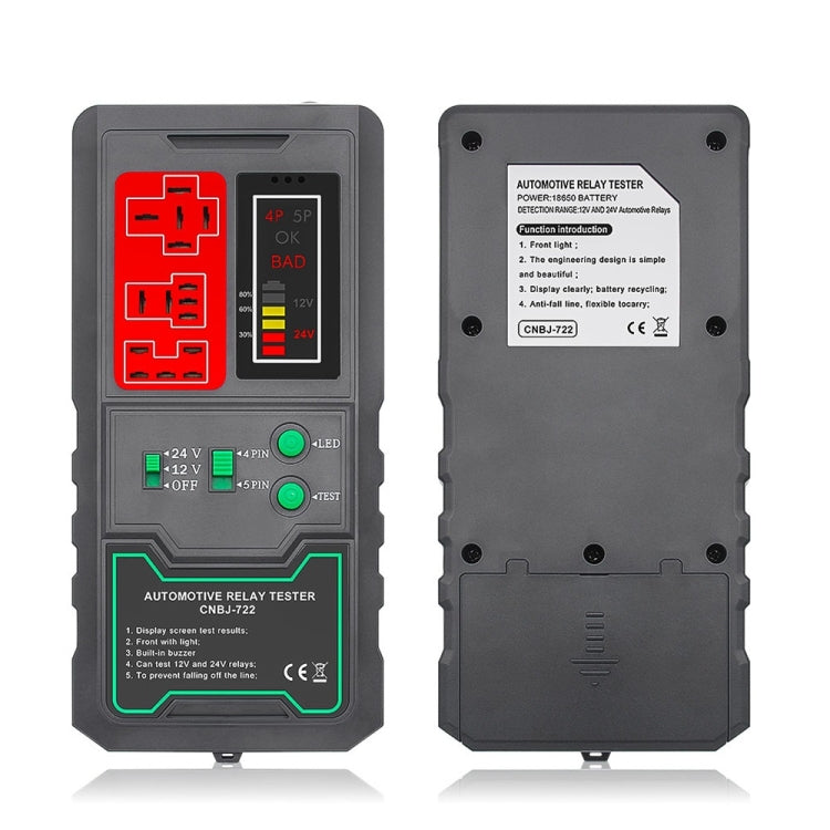 12V/24V 4 Pin 5 Pin Automotive Relay Tester, CNBJ-722 – Durable Build, Easy to Use