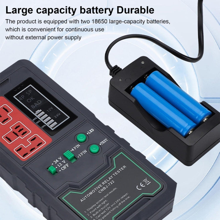 12V/24V 4 Pin 5 Pin Automotive Relay Tester, CNBJ-722 – Durable Build, Easy to Use