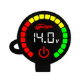Morfayer Motorcycle Dual Display Intelligent Alarm Power Meter, Voltmeter, Water Temperature Meter, Voltmeter+Water Temperature Meter Voltmeter