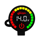 Morfayer Motorcycle Dual Display Intelligent Alarm Power Meter, Voltmeter, Water Temperature Meter, Voltmeter+Water Temperature Meter Voltmeter